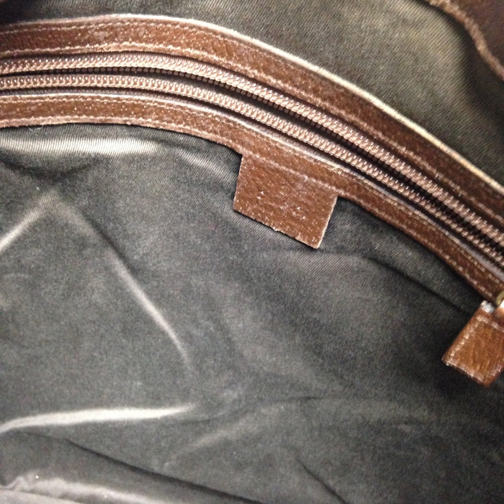 Vintage Gucci Italy, Brown Mono Shoulder Bag