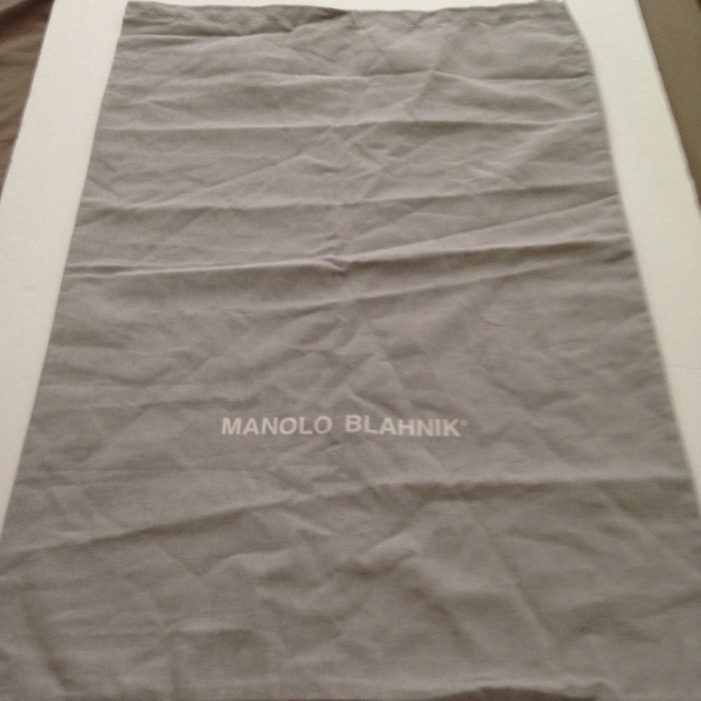 Manolo Blahnik Large Size Gray Dust Bag 23x16