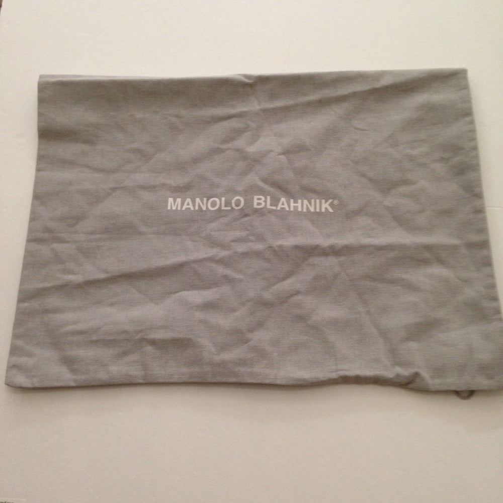 Manolo Blahnik Large Size Gray Dust Bag 23x16