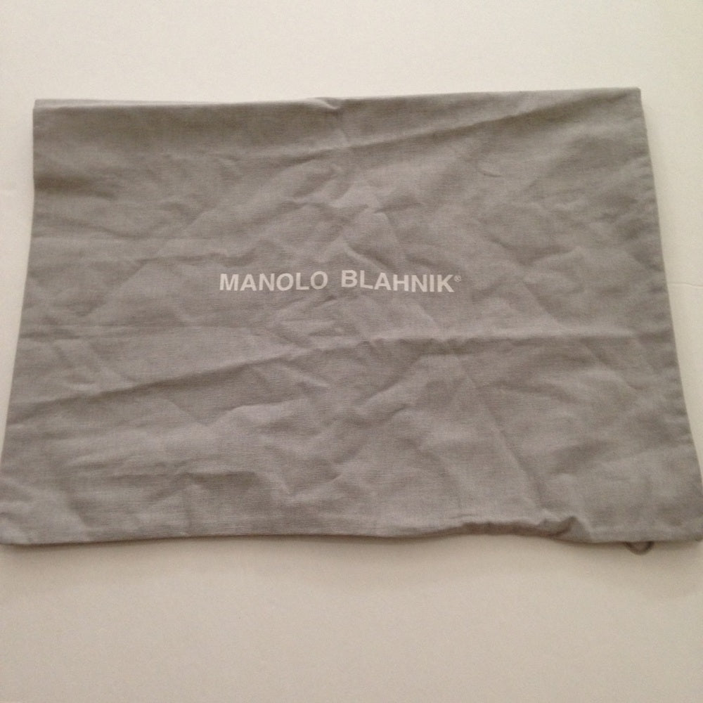 Manolo Blahnik Large Size Gray Dust Bag 23x16