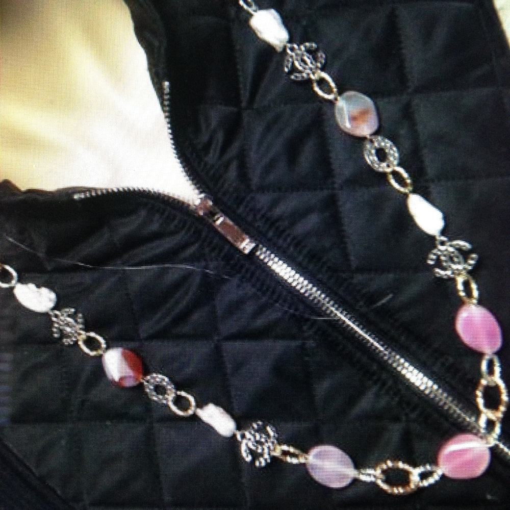 Elegant Genuine Baroque Pearl- Pink Agate Necklace