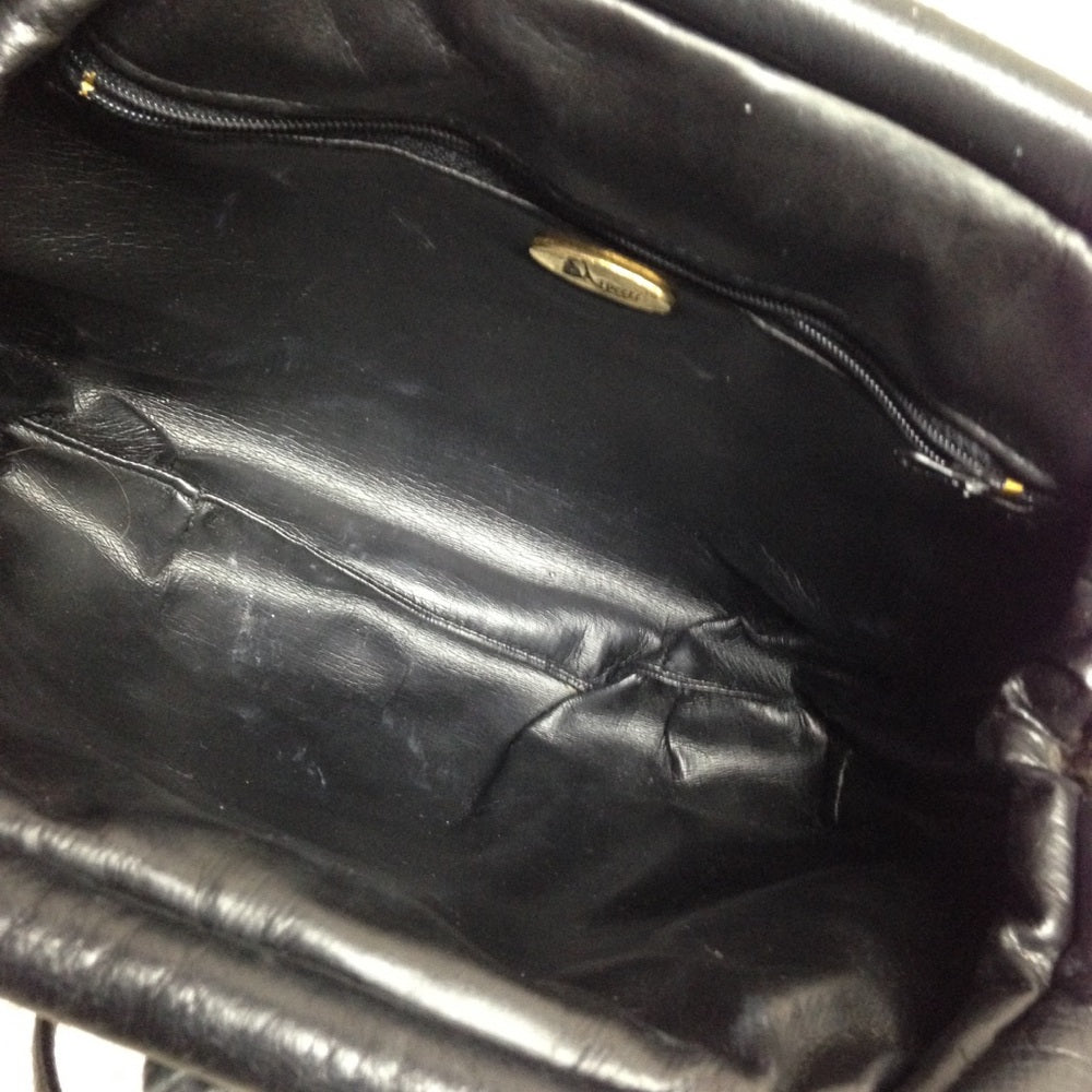 Vintage , Spects Black Snakeskin Clutch- Crossbody