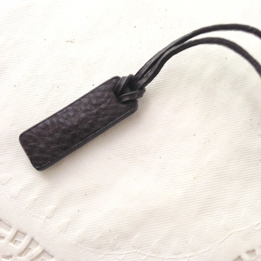 Vintage, Chaps Lauren, Black Leather Handbag Charm