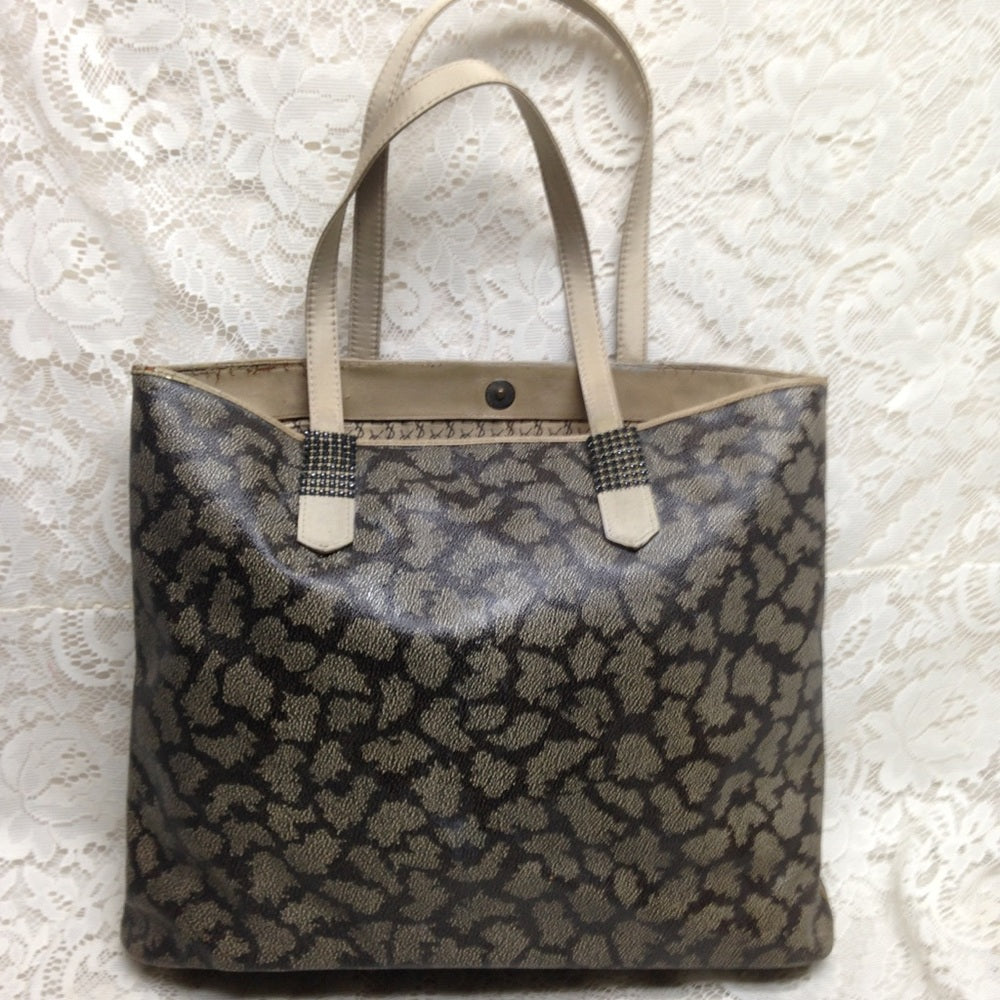 Yves Saint Laurent Large Coated Canvas Tote