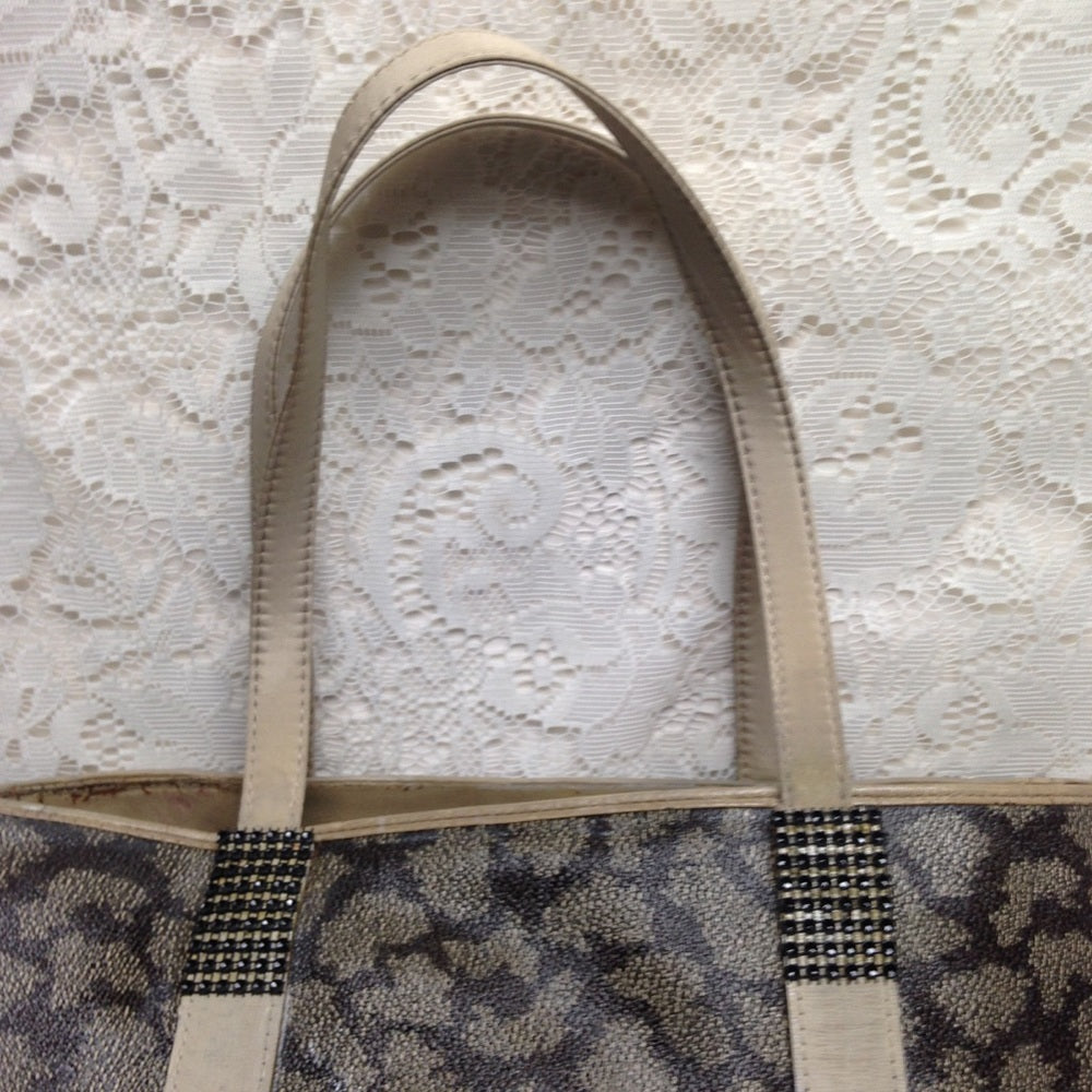 Yves Saint Laurent Large Coated Canvas Tote