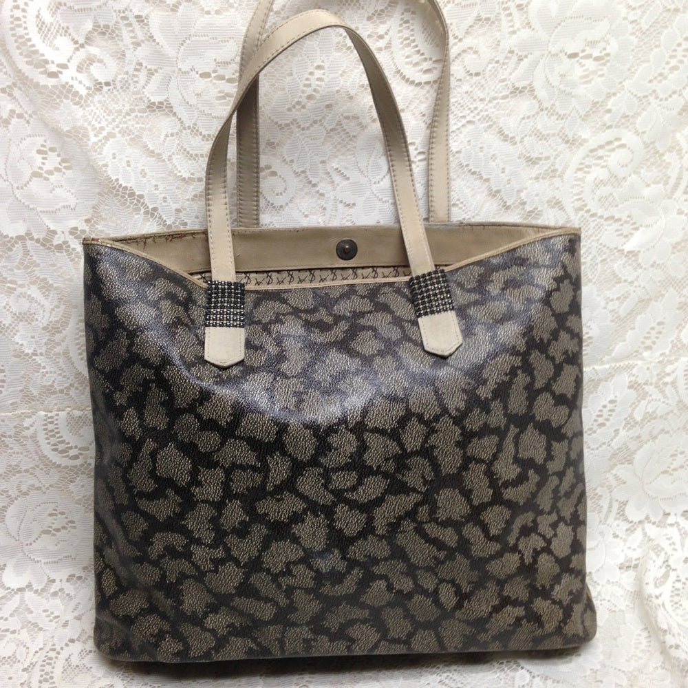 Yves Saint Laurent Large Coated Canvas Tote