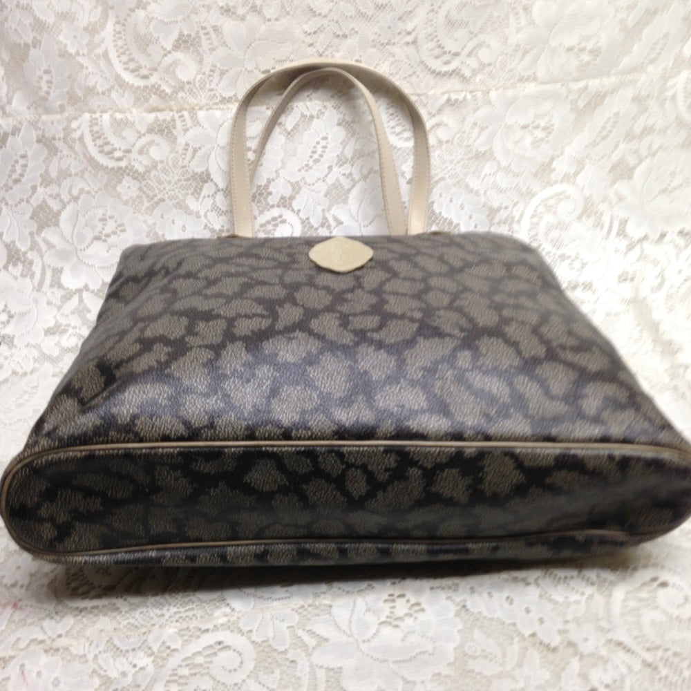 Yves Saint Laurent Large Coated Canvas Tote