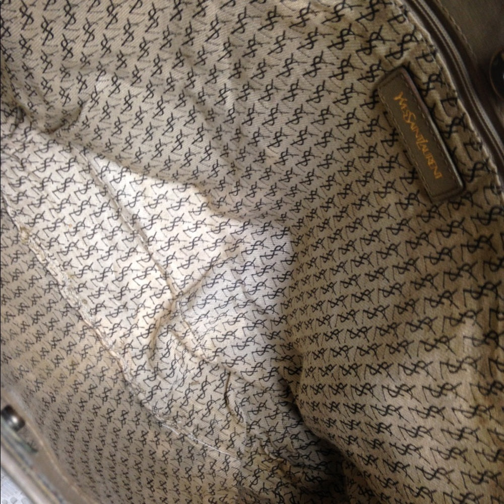 Yves Saint Laurent Large Coated Canvas Tote