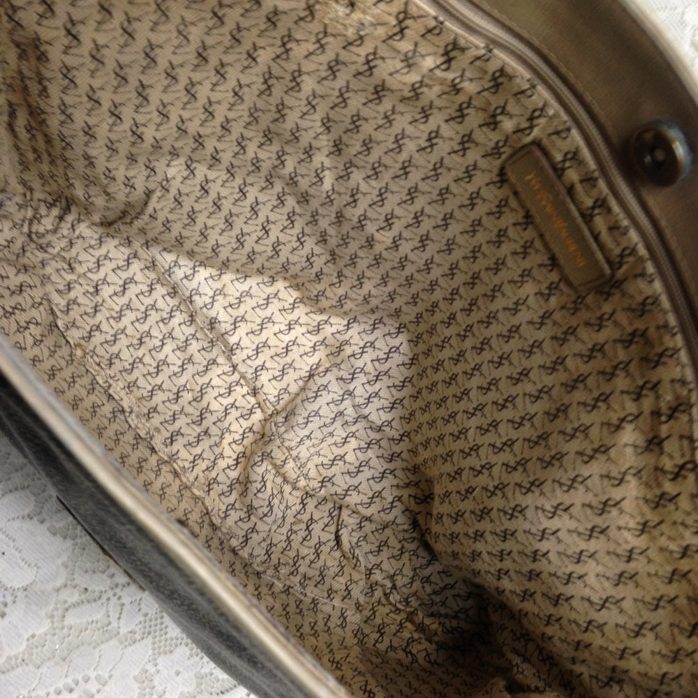 Yves Saint Laurent Large Coated Canvas Tote