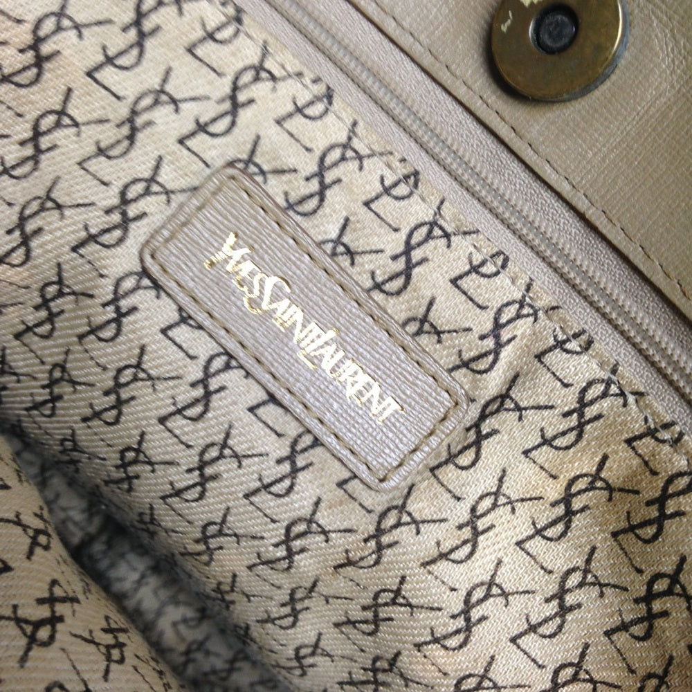 Yves Saint Laurent Large Coated Canvas Tote