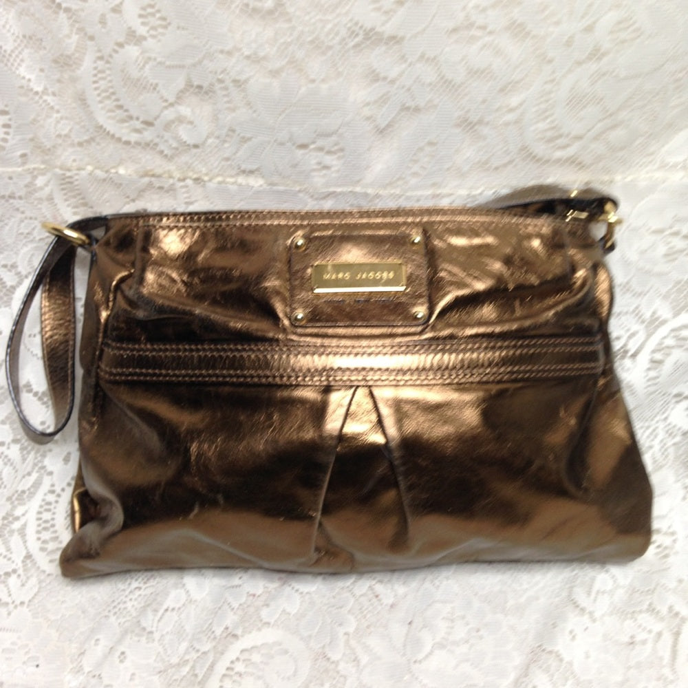 Marc by Marc Jacobs Copper Leather Shoulder-Handba