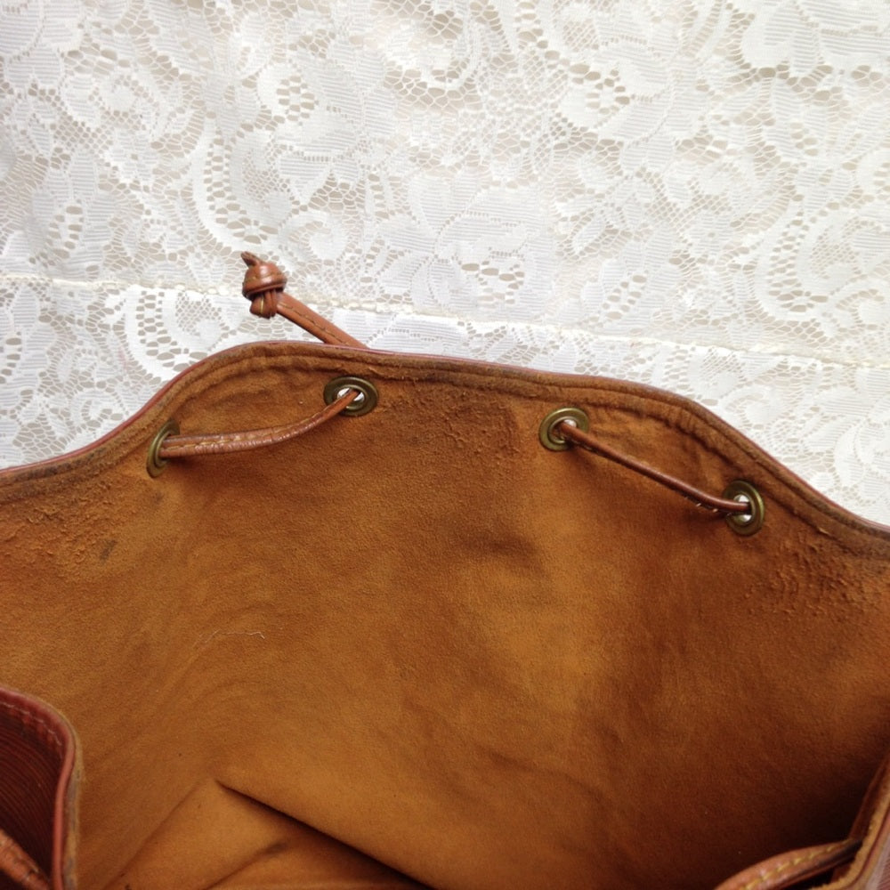Louis Vuitton Brown Epi Leather GM Noe Draw String