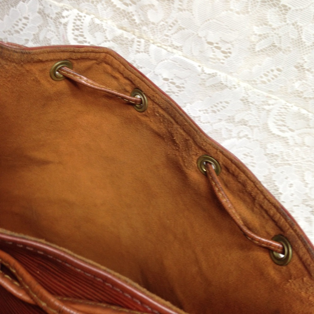 Louis Vuitton Brown Epi Leather GM Noe Draw String