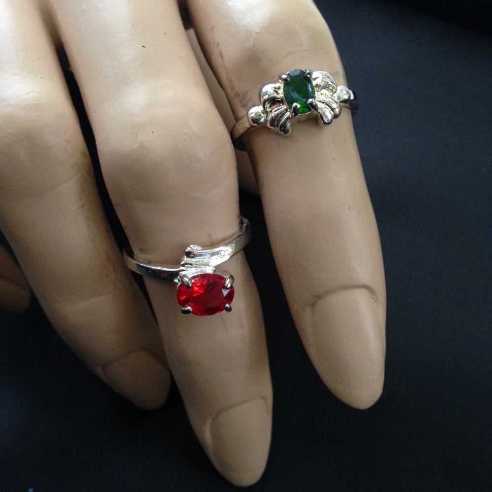 Vintage 2pc 925 Silver Tiny Rings Choose 1 set