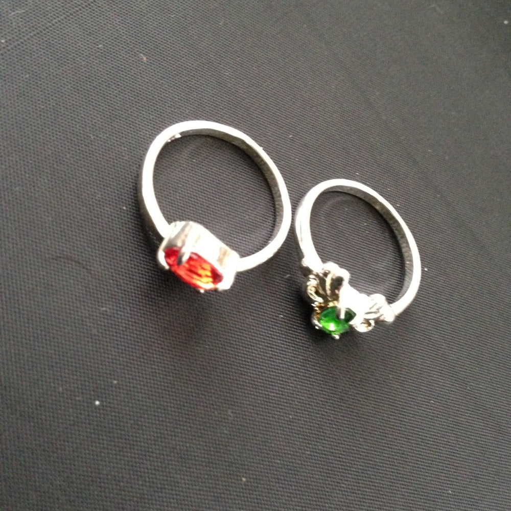 Vintage 2pc 925 Silver Tiny Rings Choose 1 set