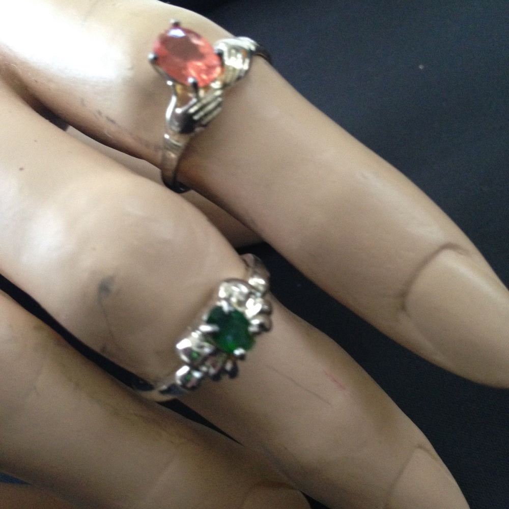 Vintage 2pc 925 Silver Tiny Rings Choose 1 set