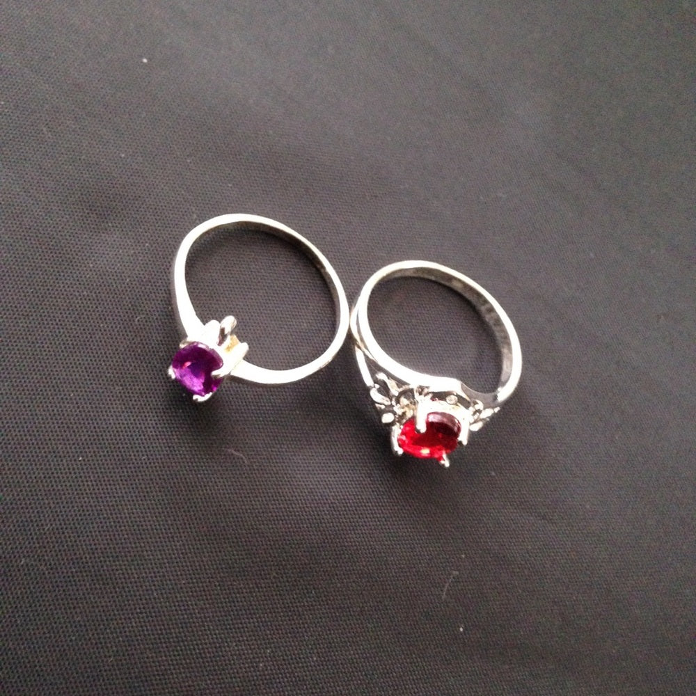Vintage 2pc 925 Silver Tiny Rings Choose 1 set
