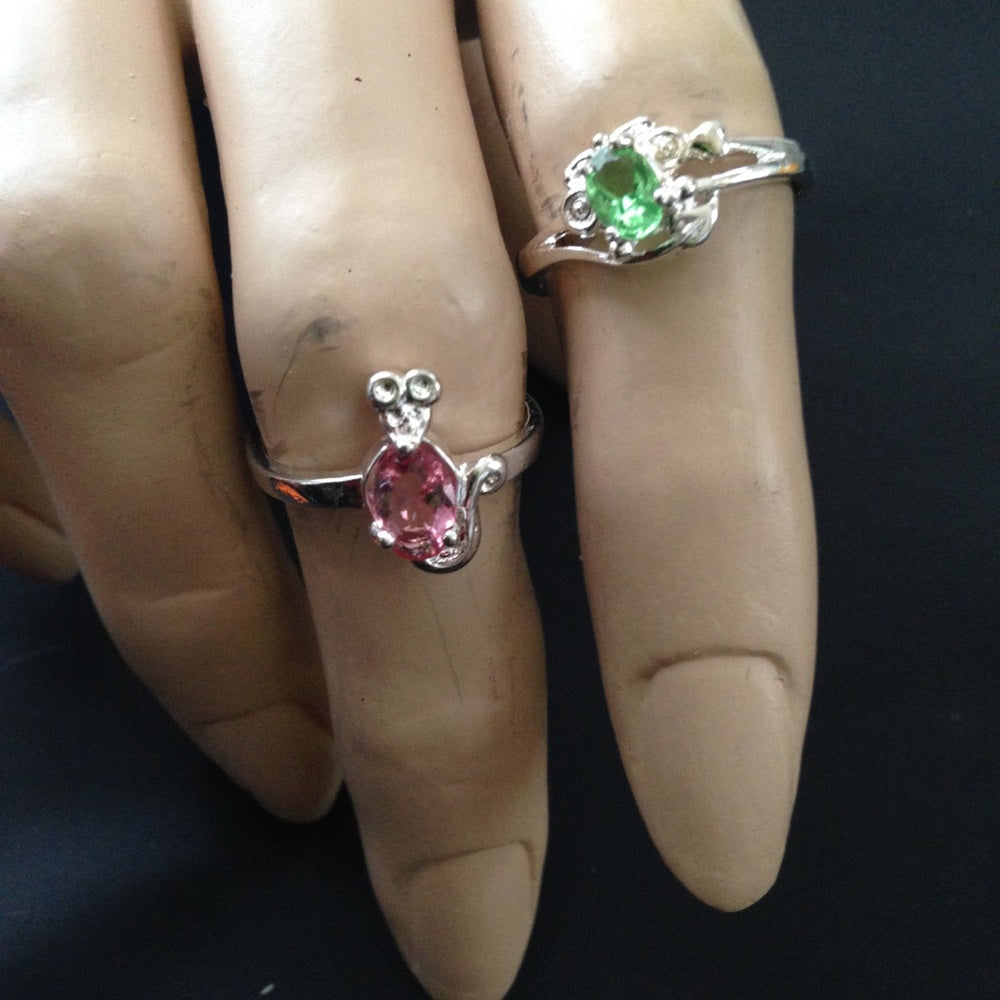 Vintage 2pc 925 Silver Tiny Rings Choose 1 set