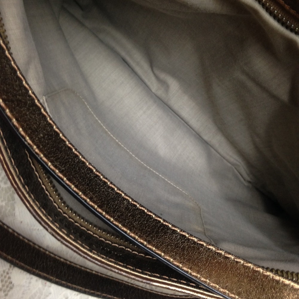 Marc by Marc Jacobs Copper Leather Shoulder-Handba