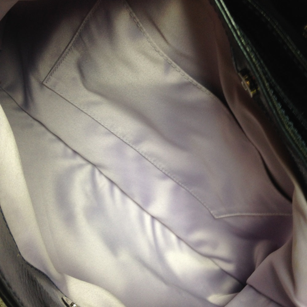 Authentic Coach Black Patent Leather Shoulder Bag