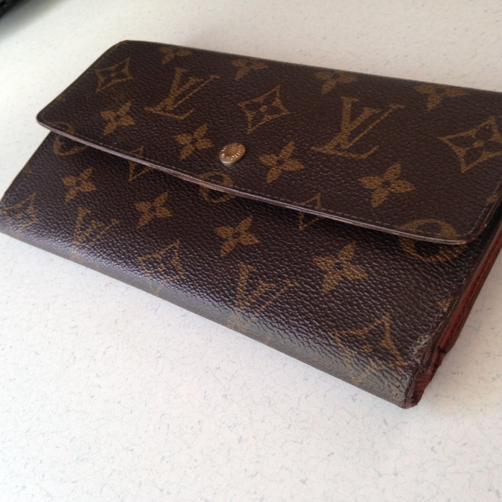 Louis Vuitton, Brown Mono, Bi-Fold Long Wallet