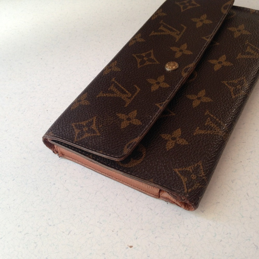 Louis Vuitton, Brown Mono, Bi-Fold Long Wallet