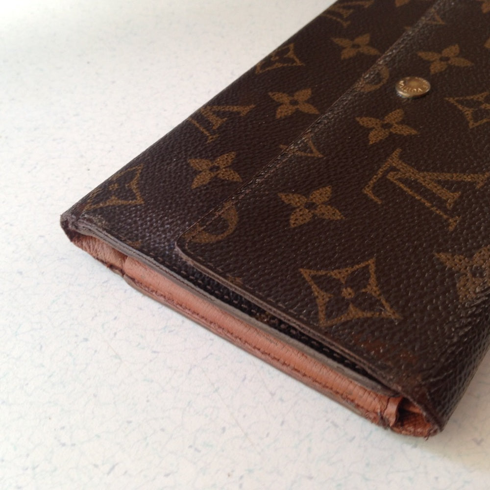 Louis Vuitton, Brown Mono, Bi-Fold Long Wallet