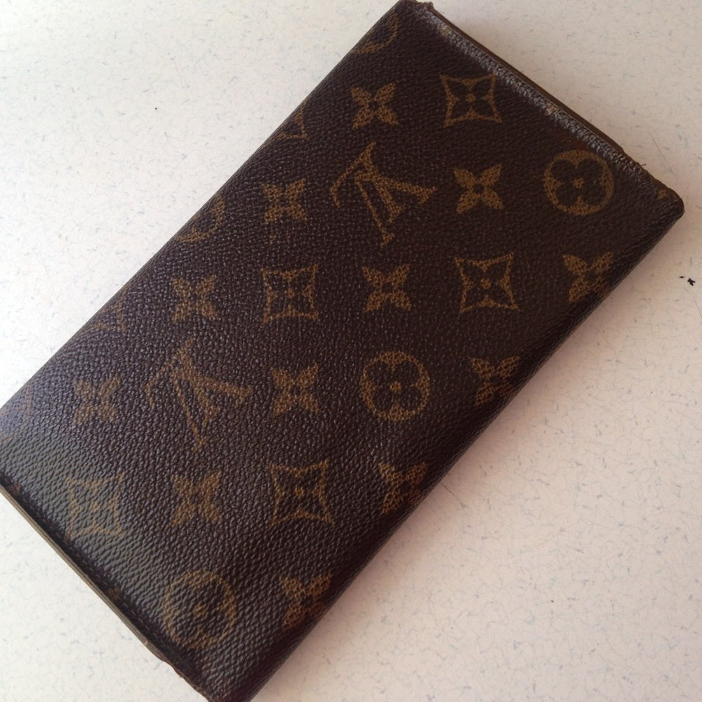 Louis Vuitton, Brown Mono, Bi-Fold Long Wallet