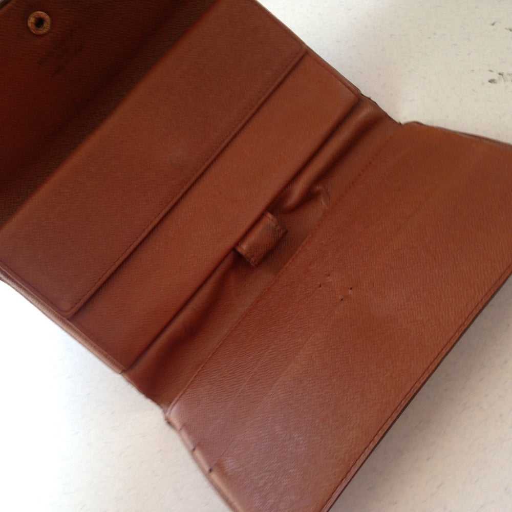 Louis Vuitton, Brown Mono, Bi-Fold Long Wallet