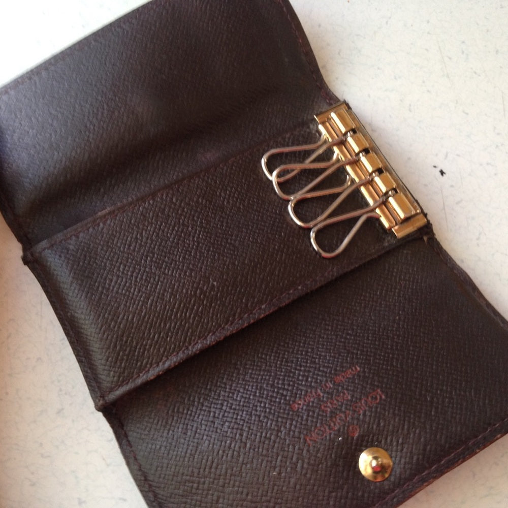 Authentic, Louis Vuitton, Damier Ebene 4-Hooks Key