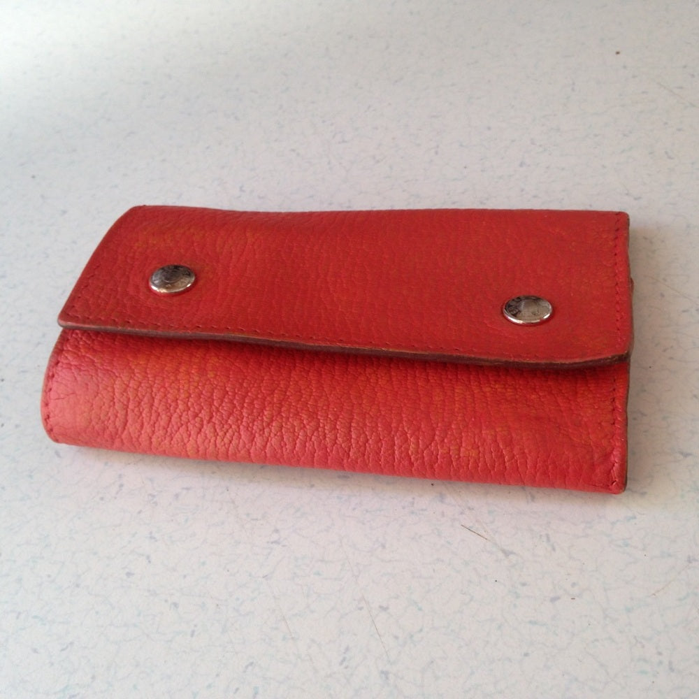 Hermes Tangerine Leather 6-Hooks Key Case