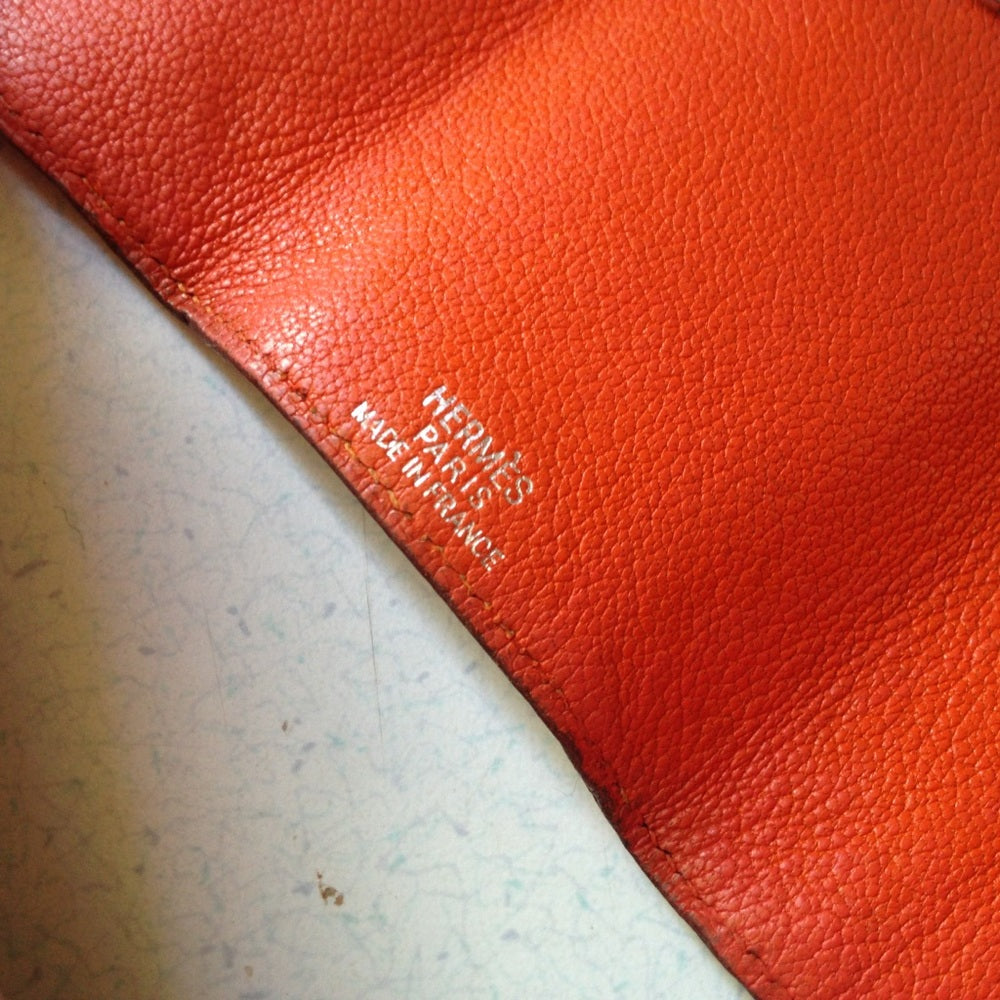 Hermes Tangerine Leather 6-Hooks Key Case