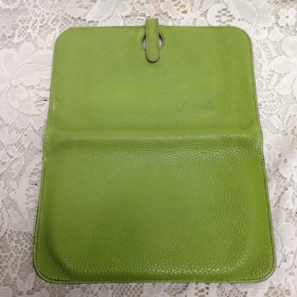 Hermes Logos GM Togo Leather Wallet and Coin Purse