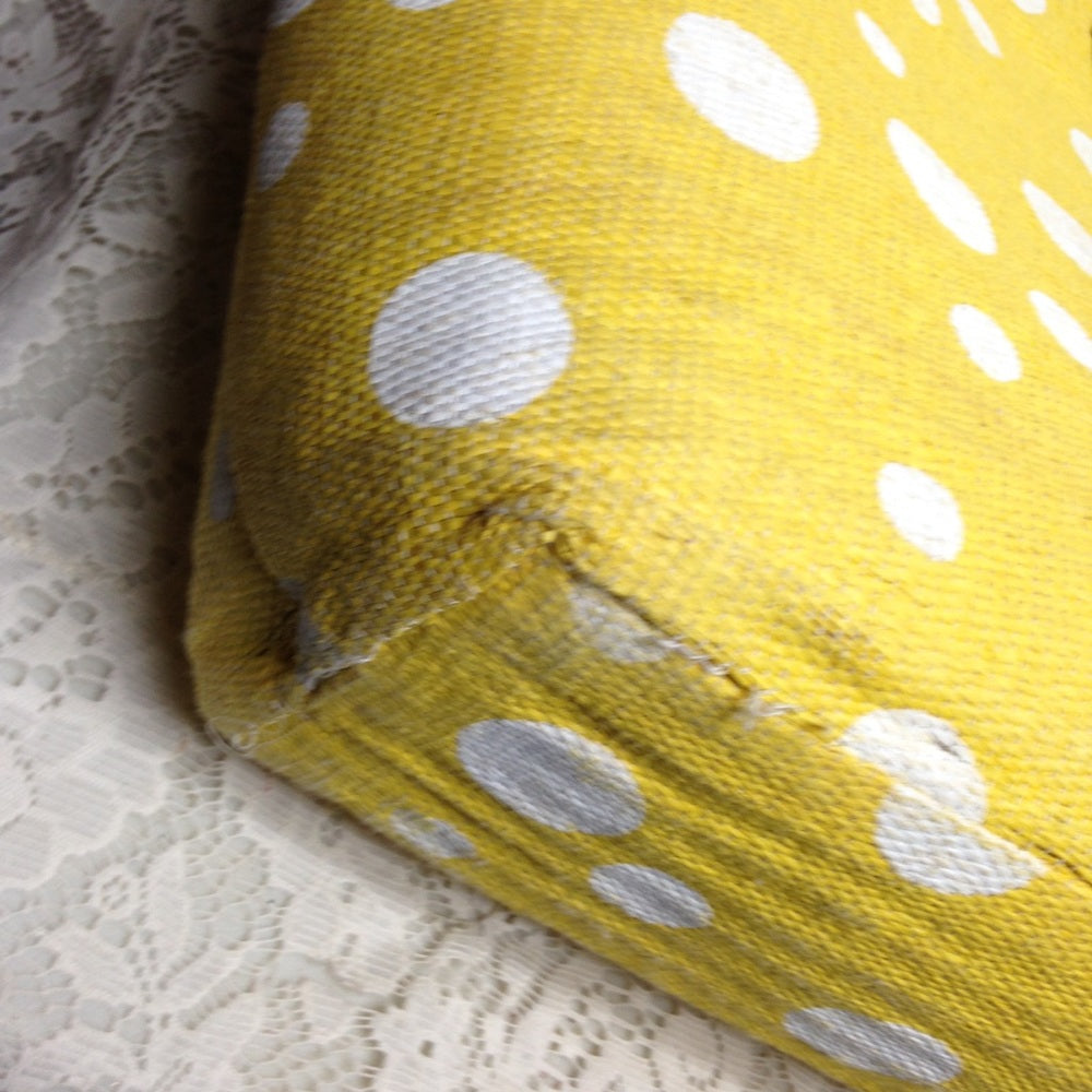 Sun n Sand Large Yellow Polka Dot Tote-Shoulder Ba