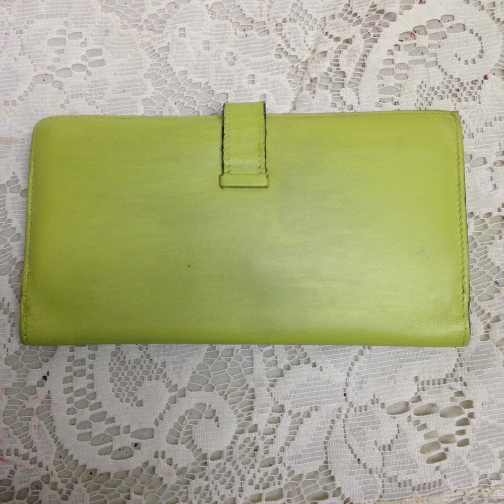 Hermes Logos H Bearn Chèvre Leather Long Wallet