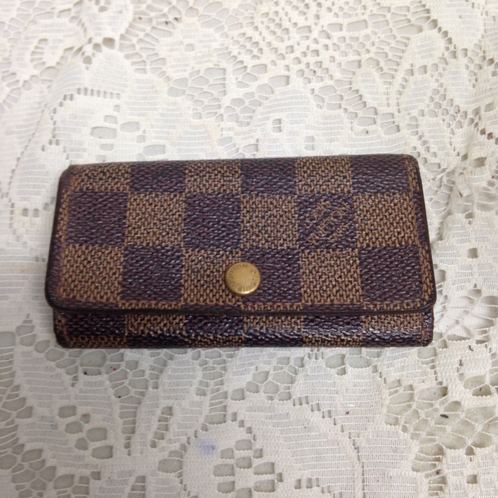 Authentic, Louis Vuitton, Damier Ebene 4-Hooks Key