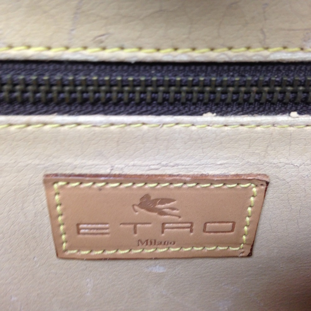 Etro, Italy, Burgundy Paisley Briefcase 18inx12in