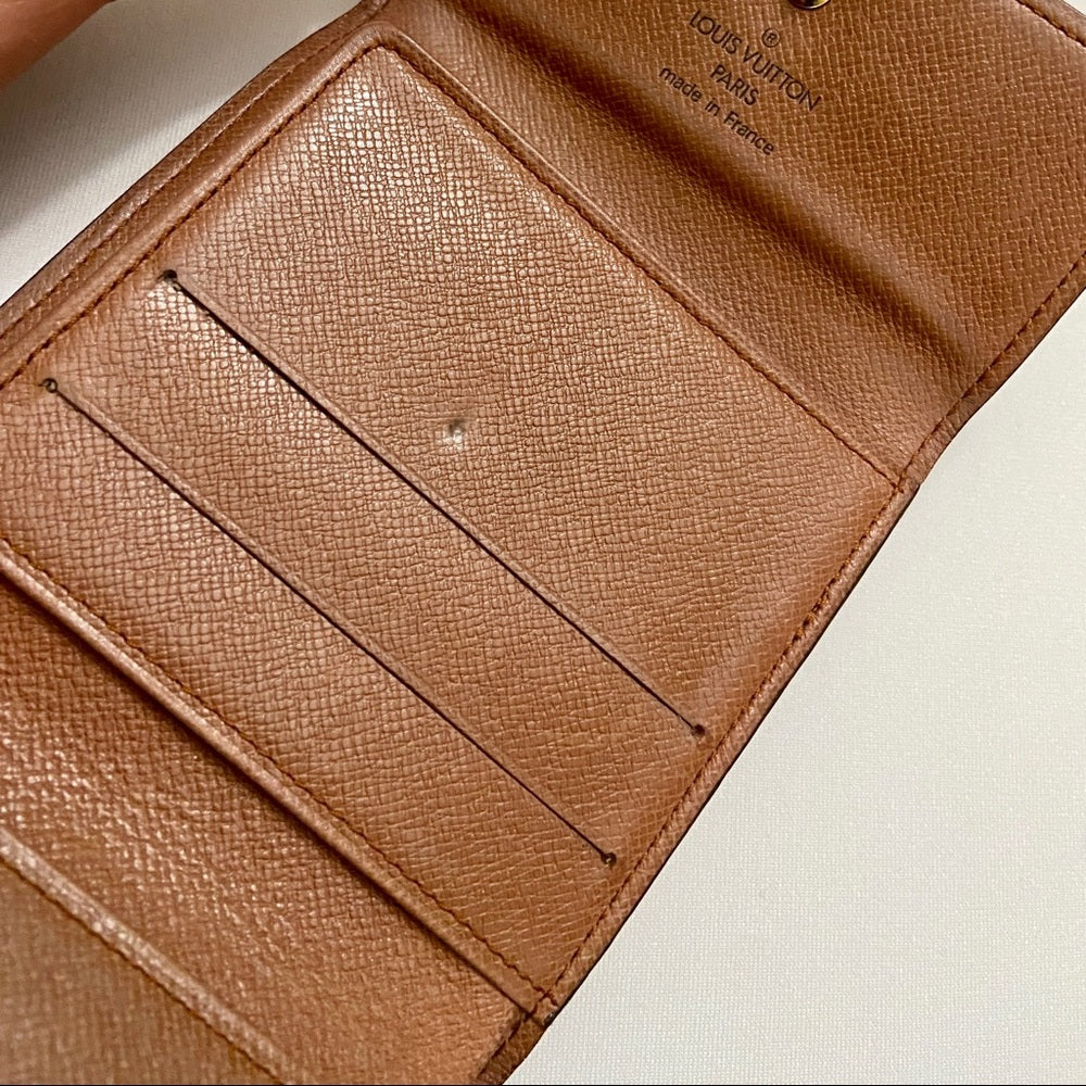 Louis Vuitton, Brown Mono, Compact Wallet