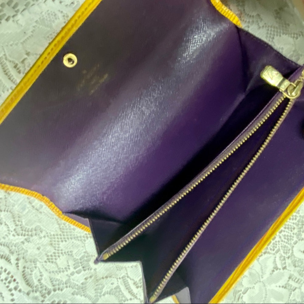 Louis Vuitton, Yellow Epi Leather Bi-fold Wallet