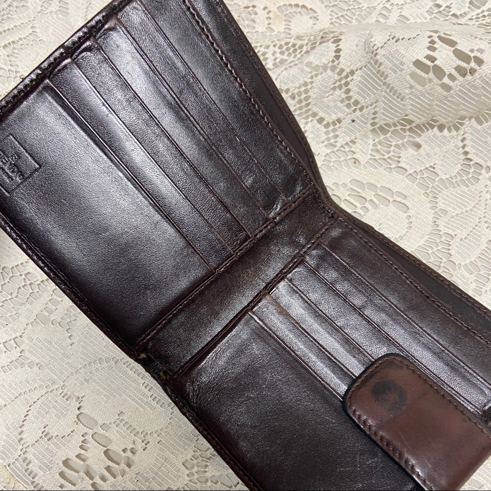 Fendi Italy, Zucca Pattern Unisex Compact Wallet 4.5in x 4.5in