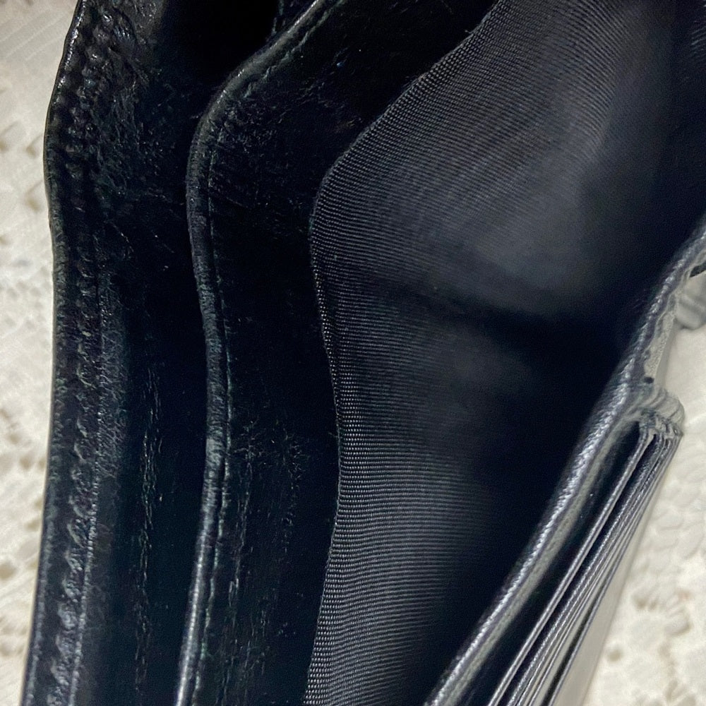 Gucci Black Mono Coated Canvas Bifold Wallet