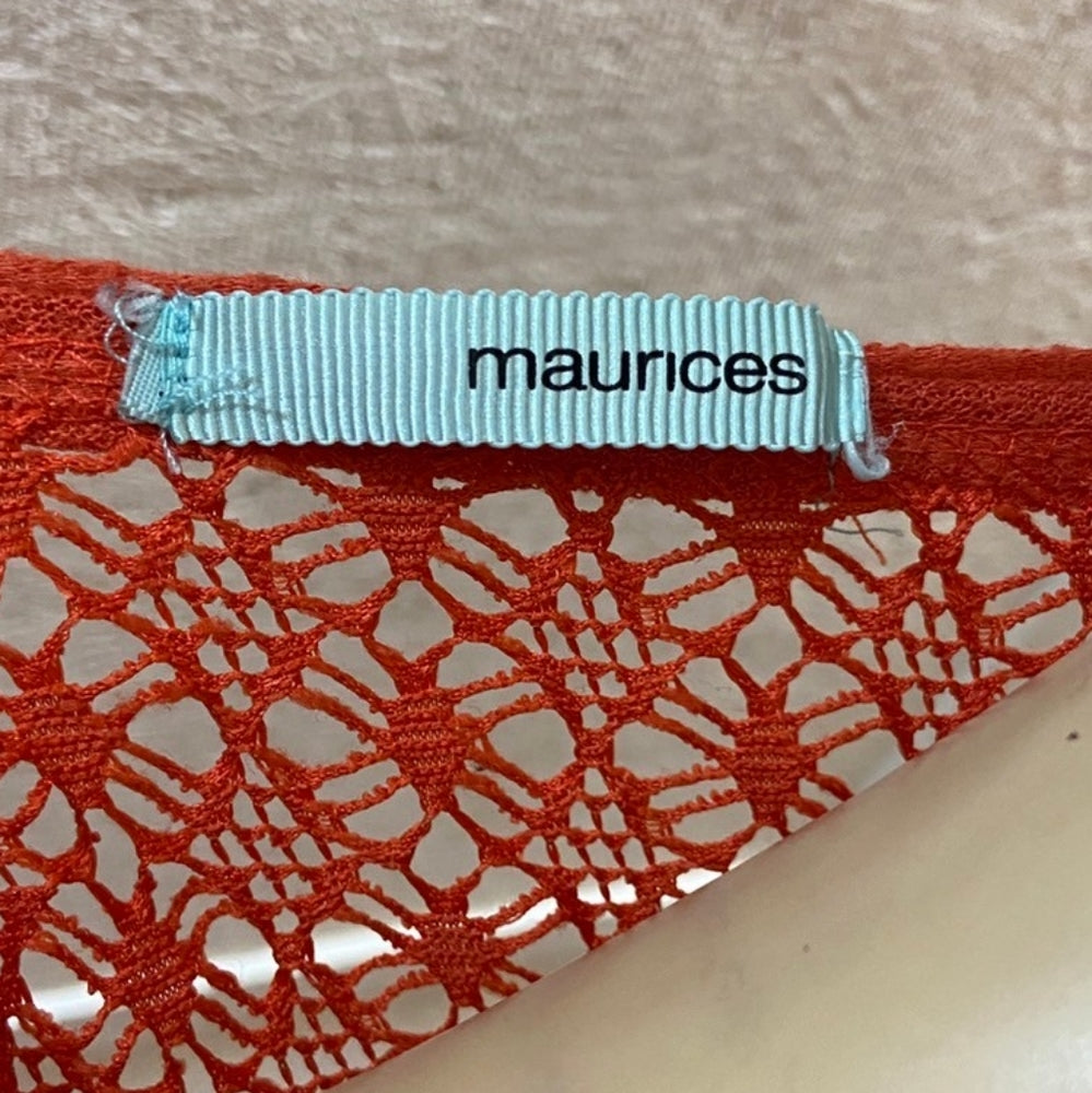 Maurices, Orange Top - Size L