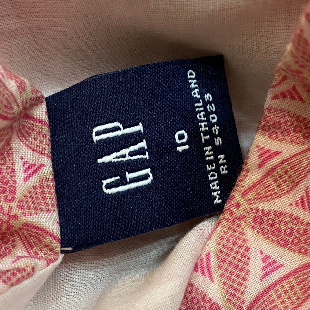 Falls Creek White Eyelet Top with Gap Pink Printed Skirt Outfit Set