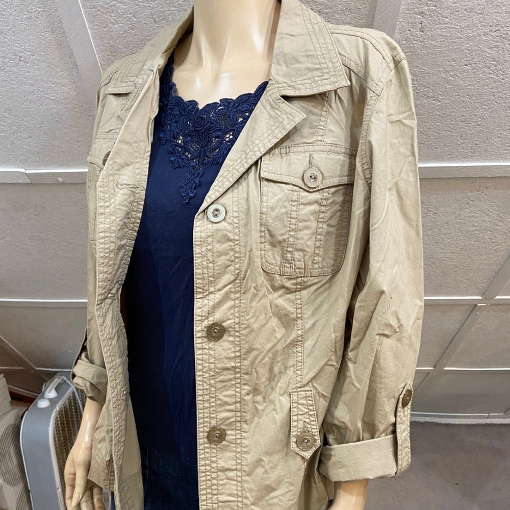 Faded Glory, Beige Jacket - Size L