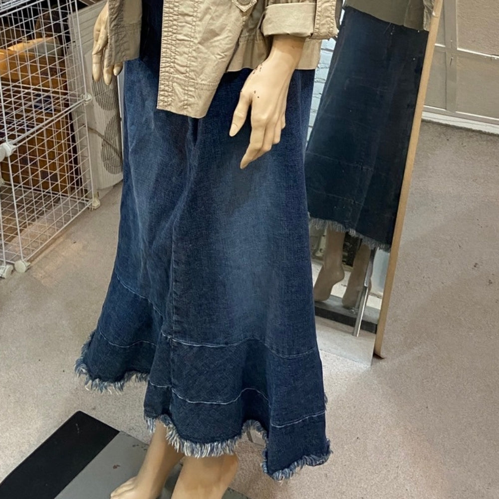 Faded Glory, Beige Jacket and 111 State, Denim Skirt Outfit set