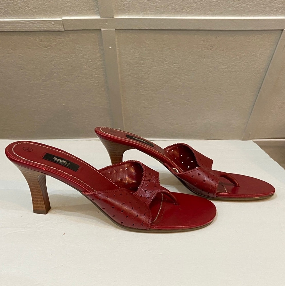 Mossimo, Red Leather Sandals - Size 8.5