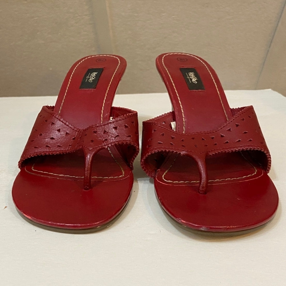 Mossimo, Red Leather Sandals - Size 8.5
