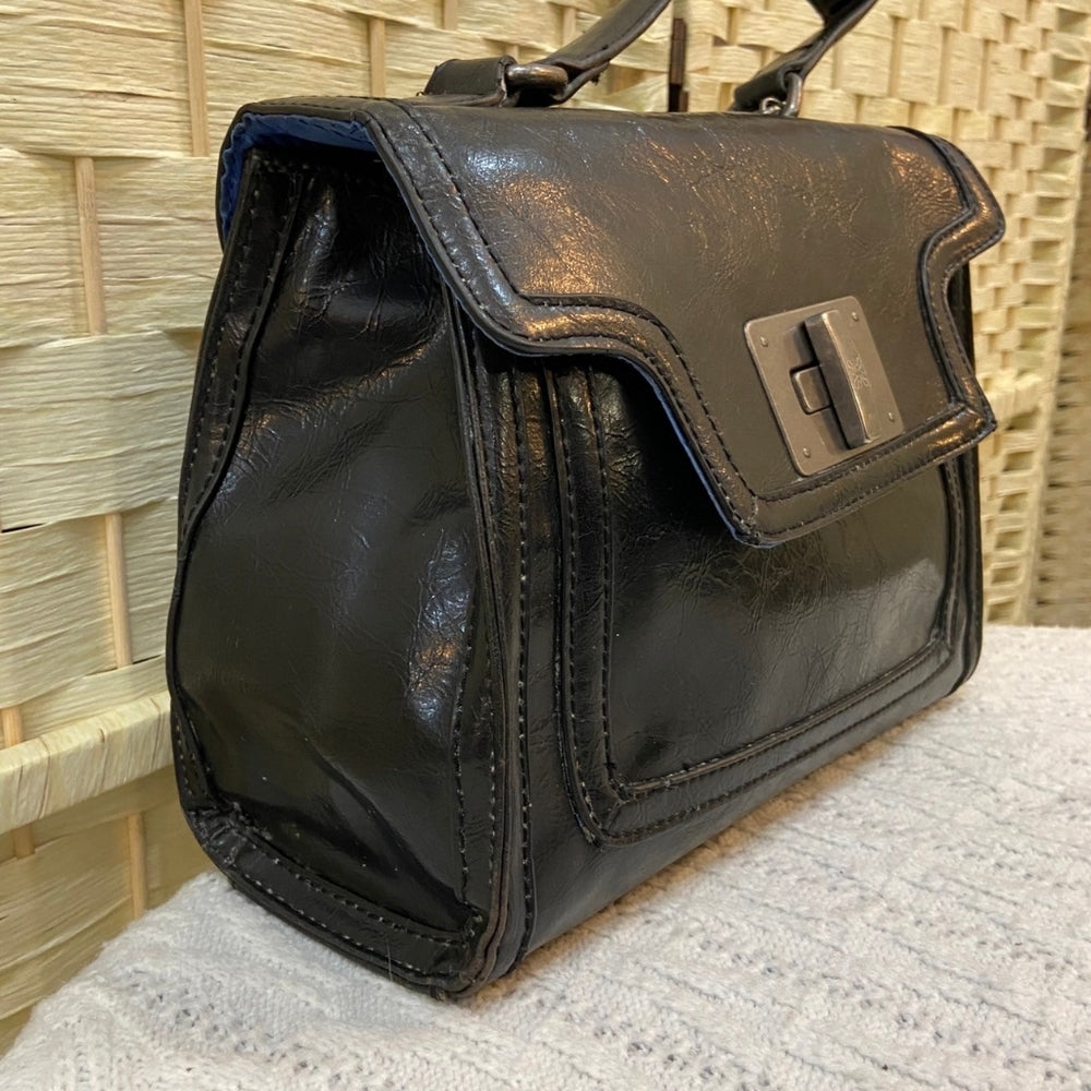 Simply Vera Vera Wang, Black Leather Briefcase Purse