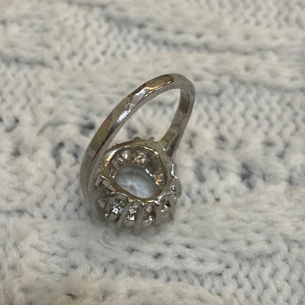 Small Princess Ring with Clear Gem-Size 8
