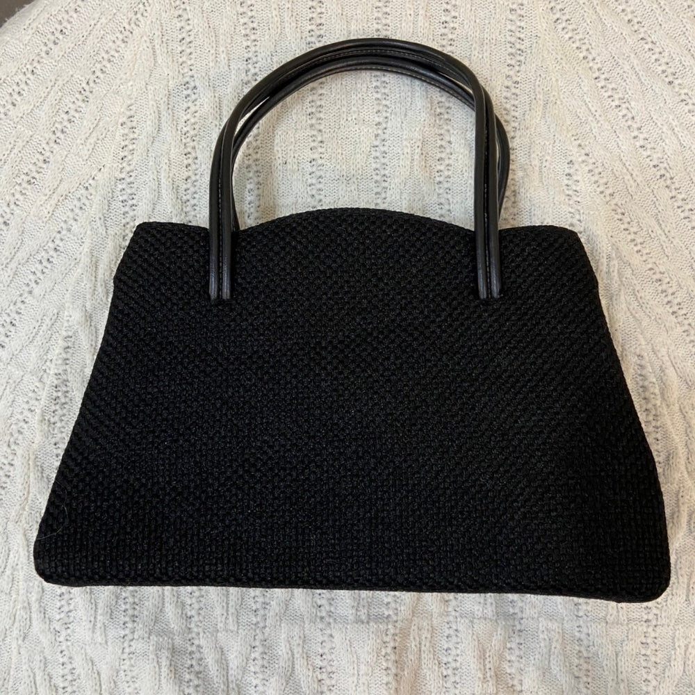 Vintage Dover Black Clasp Hand Bag